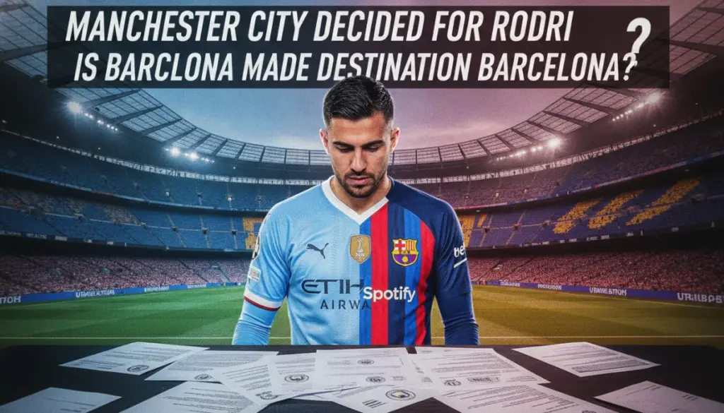 Rodri İçin Değişim Kapısı Açıldı, Barça Harekete Geçti
